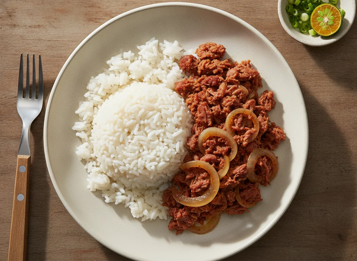 Corned Beef with White Rice photo