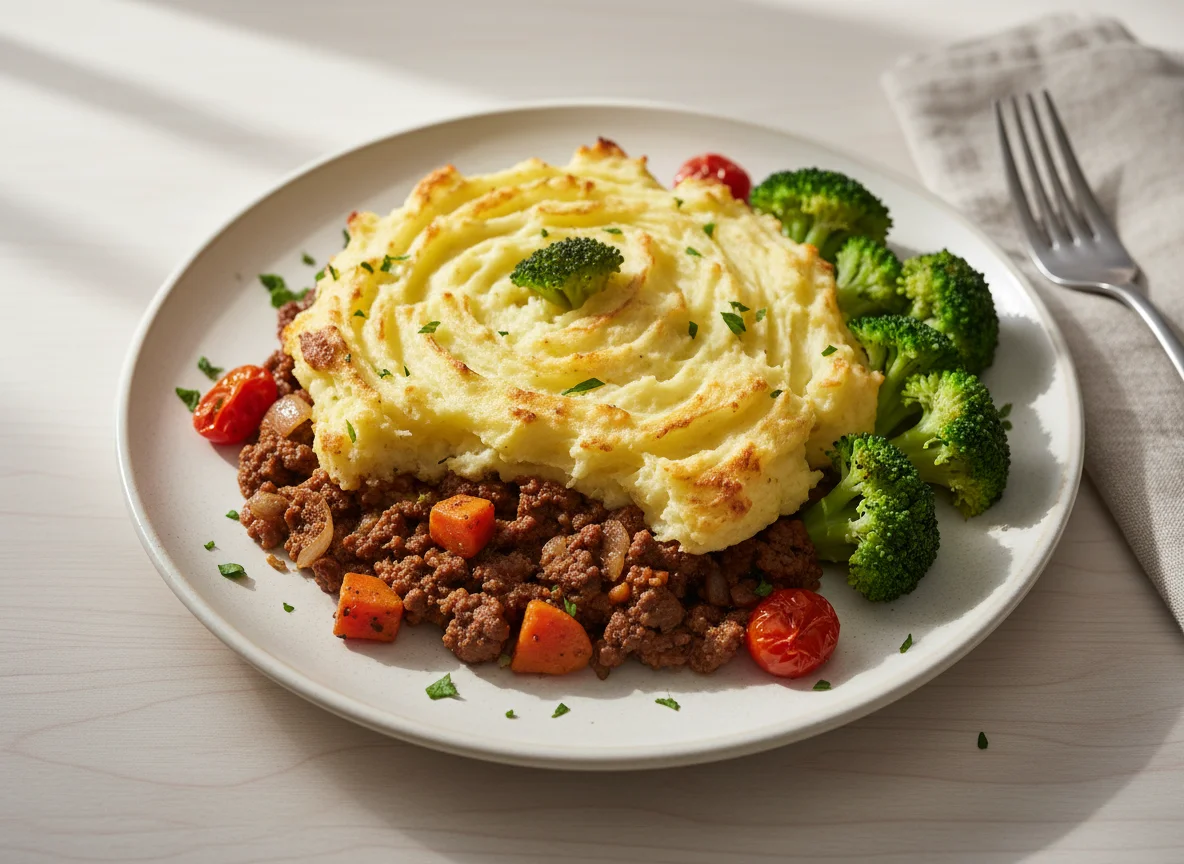 Cottage Pie with Broccoli photo