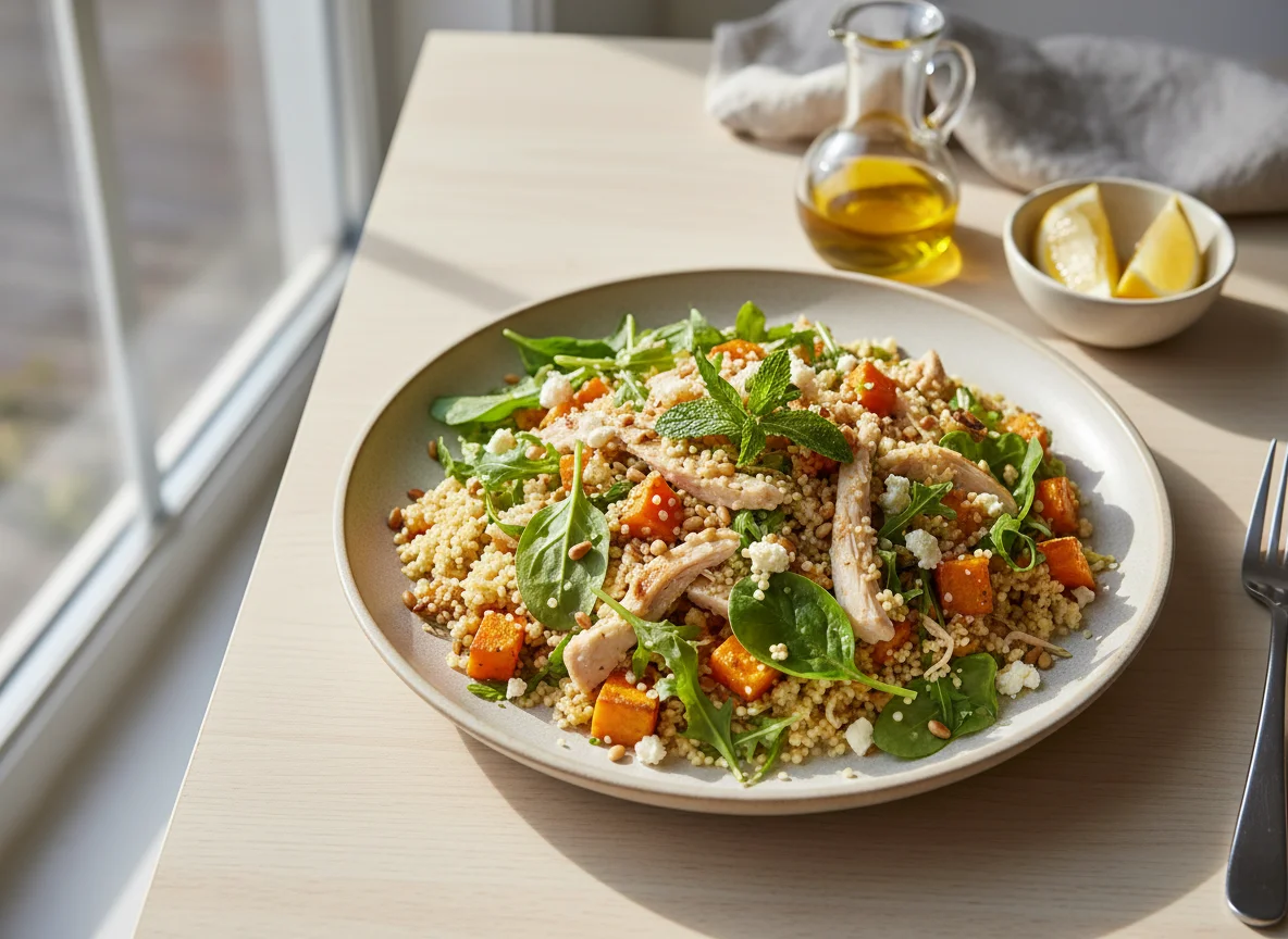 Couscous Salad with Chicken and Sweet Potato photo