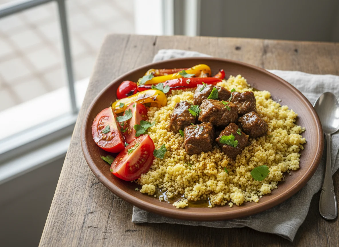 Couscous with Beef and Vegetables photo