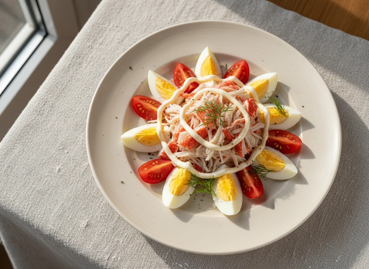 Crab stick salad photo