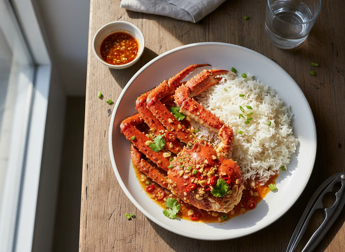 Crab with Rice photo
