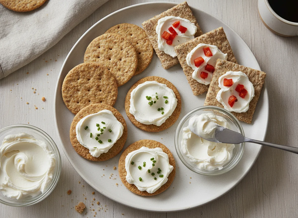 Crackers with Cream Cheese photo