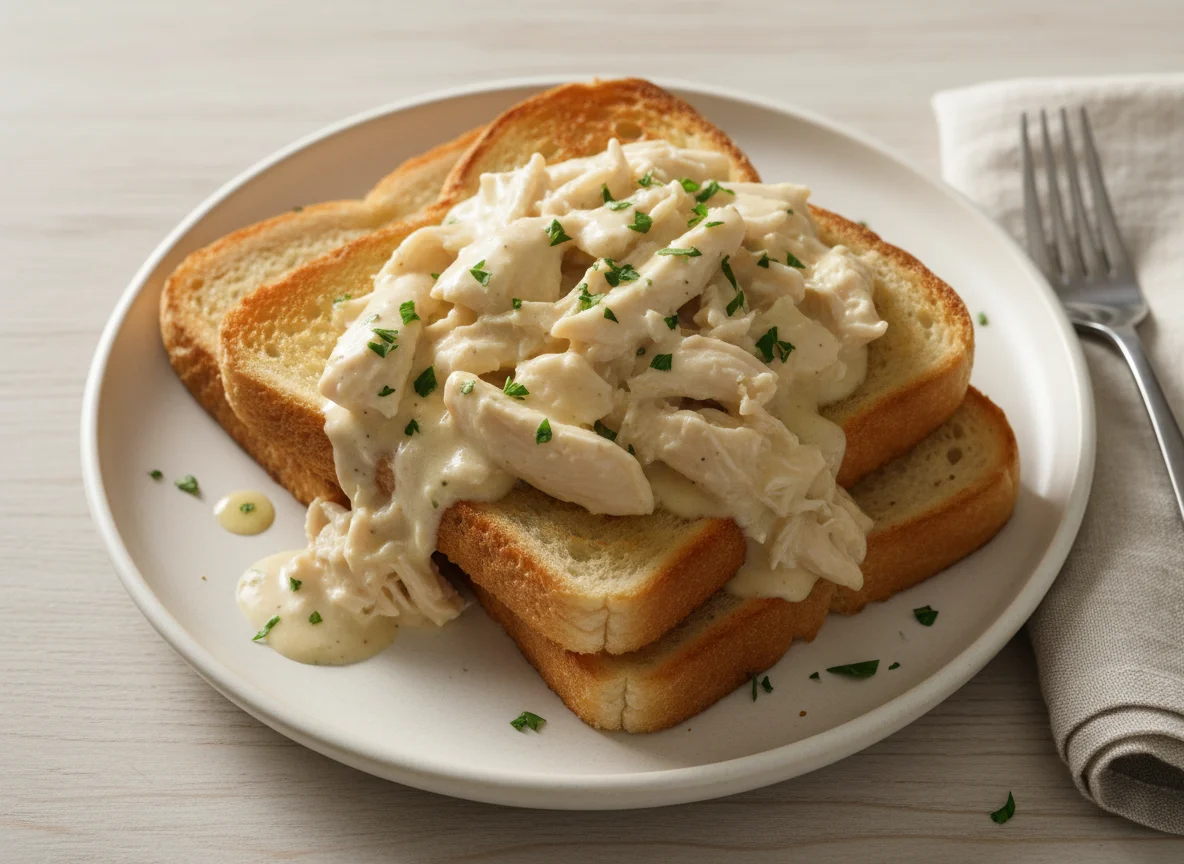 Creamed Chicken on Toast photo