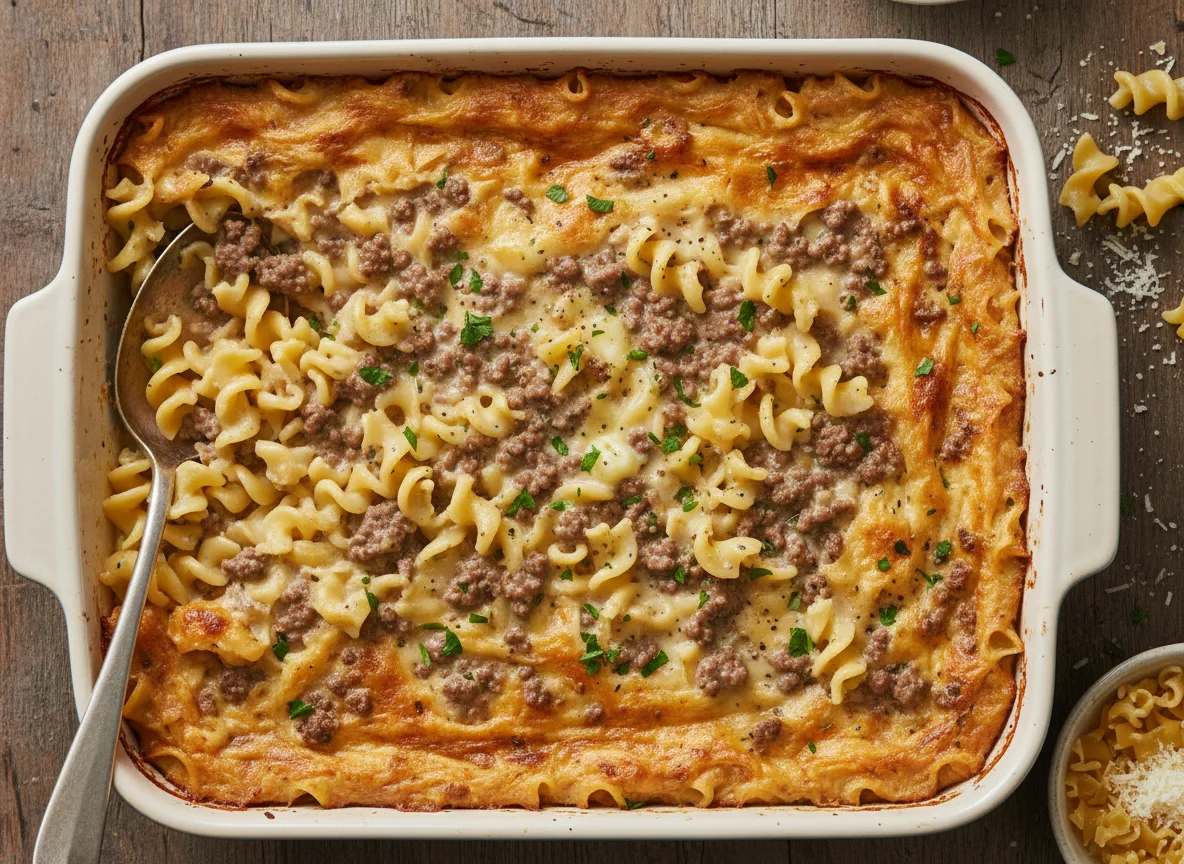 Creamy Beef and Noodle Casserole photo