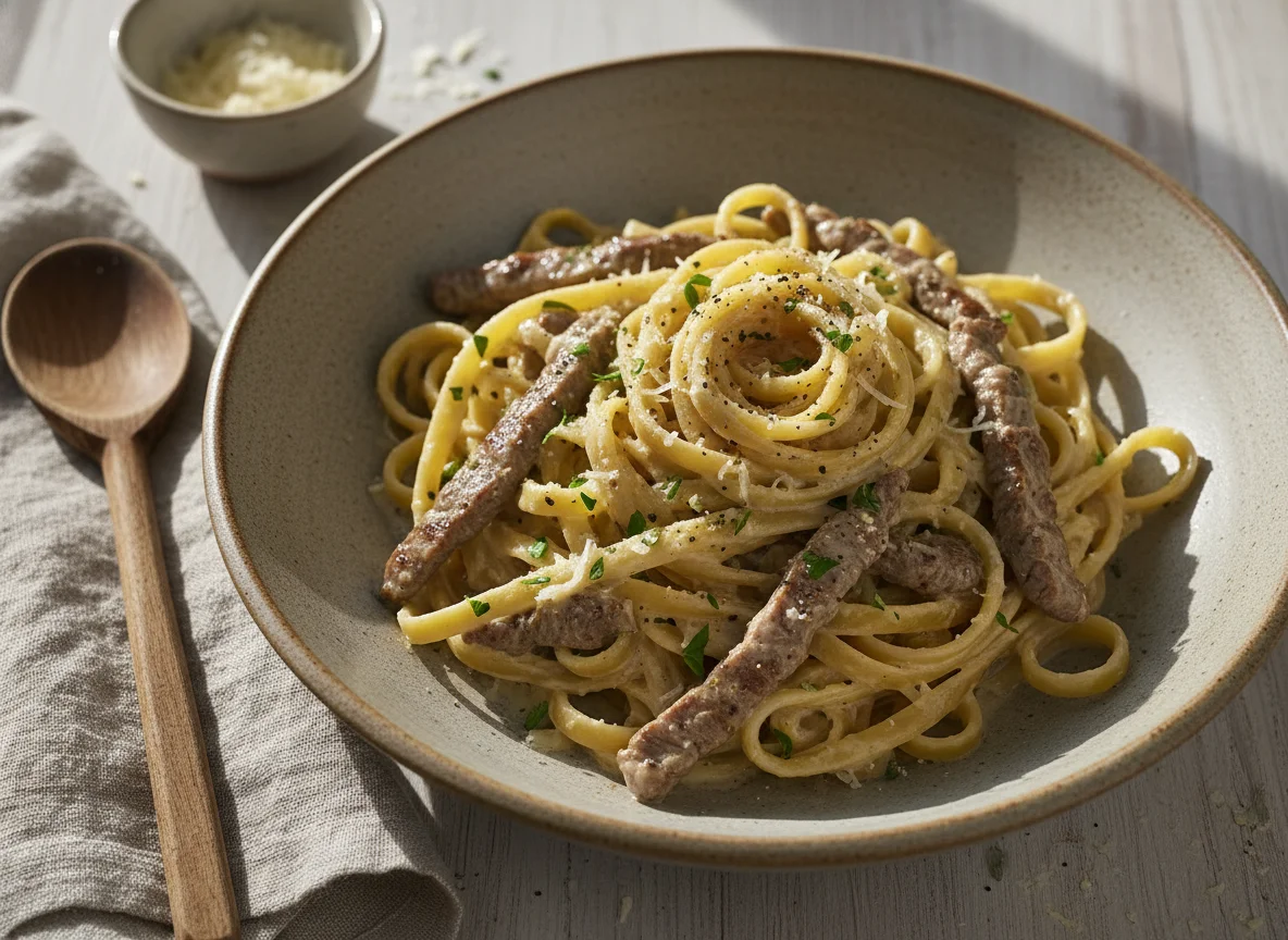 Creamy Beef Pasta photo