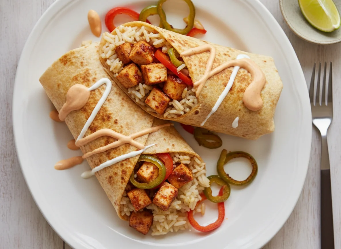 Creamy Cajun Chicken Burritos photo