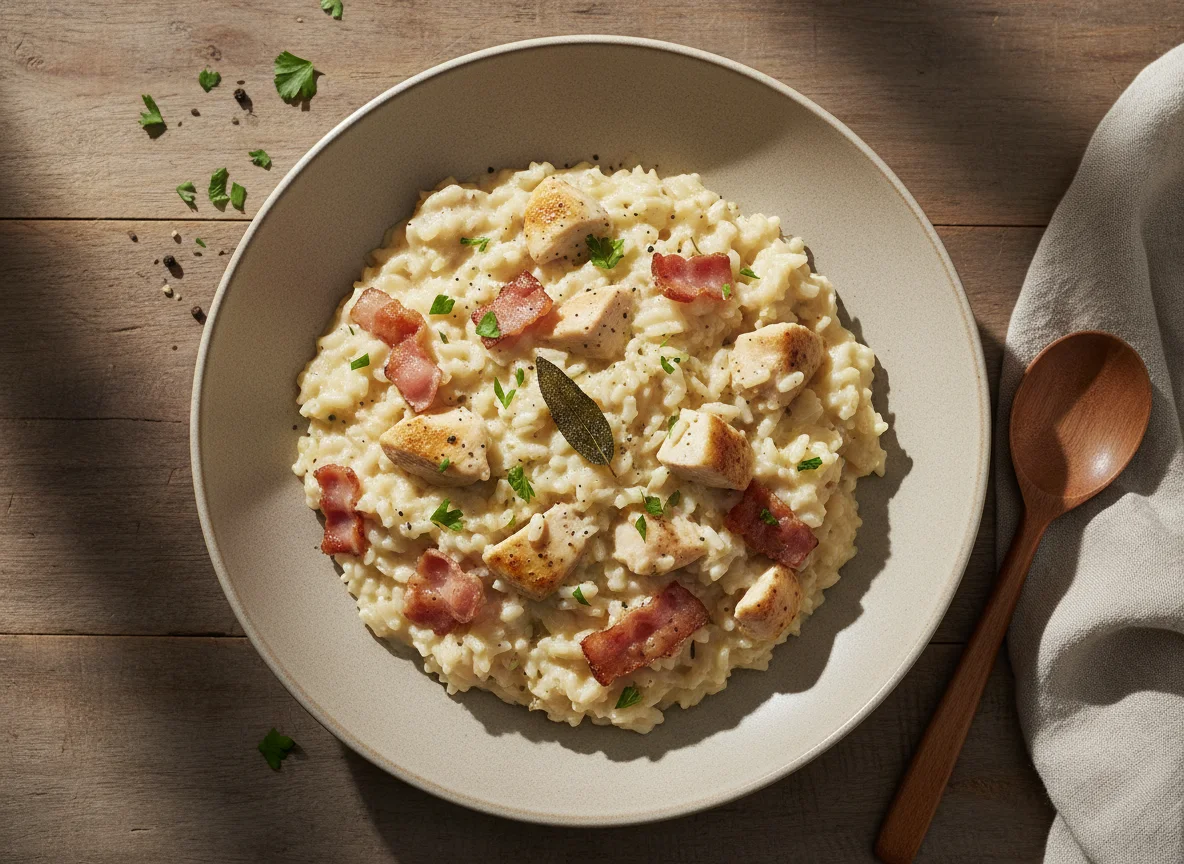 Creamy Chicken and Bacon Risotto photo