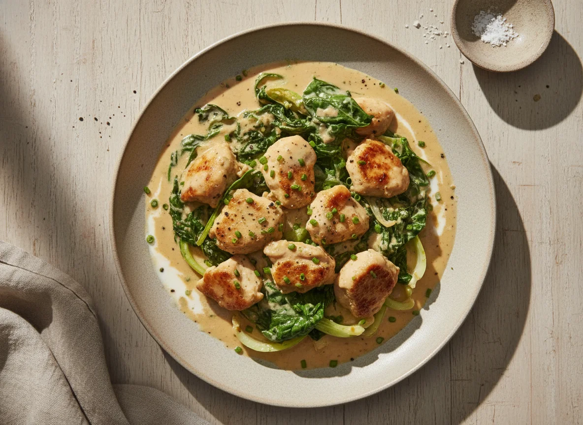 Creamy Chicken and Greens photo