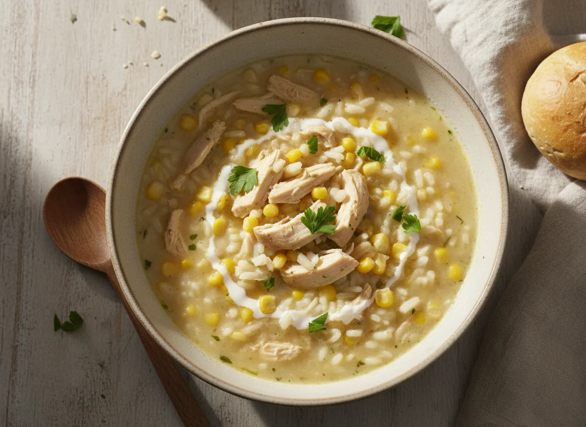 Creamy Chicken and Rice Soup photo