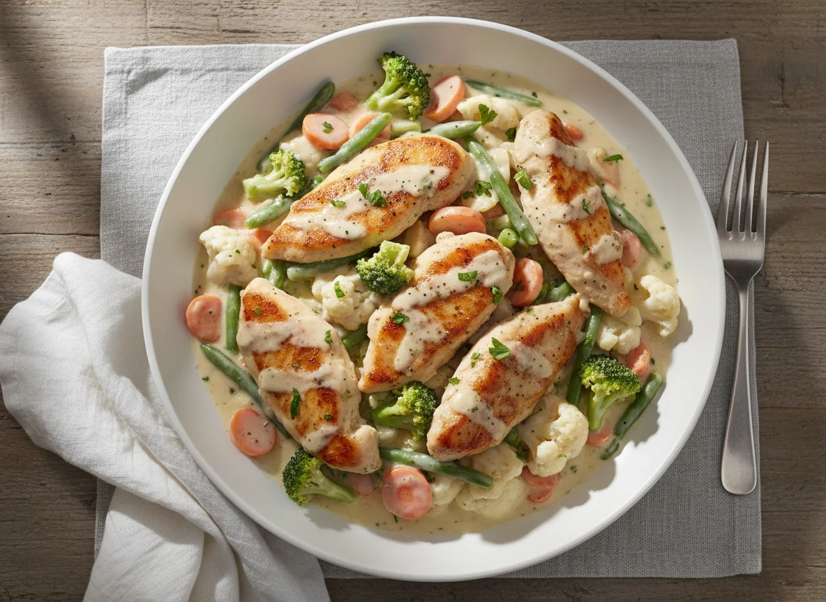 Creamy Chicken and Vegetable Medley photo