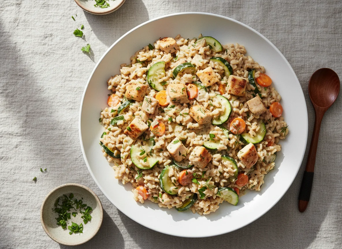 Creamy Chicken and Vegetable Rice photo