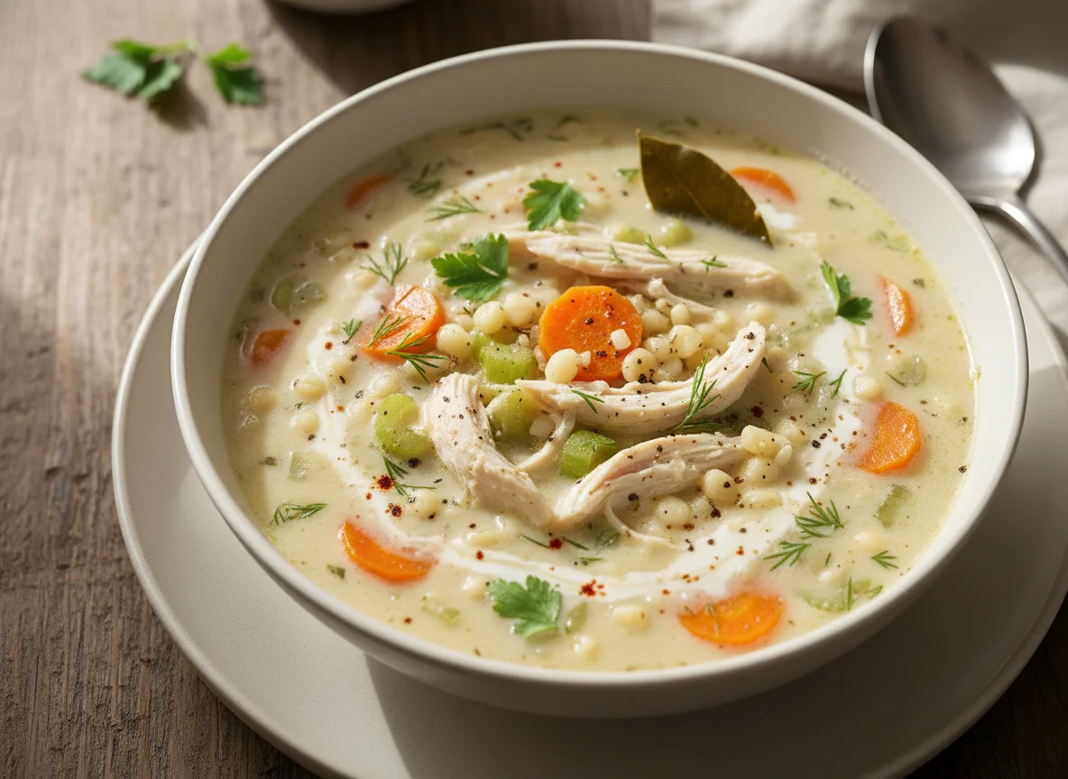 Creamy Chicken and Vegetable Soup photo