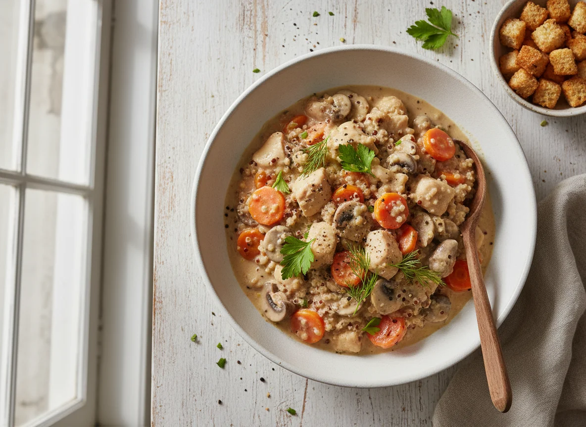 Creamy Chicken and Vegetable Stew with Quinoa photo