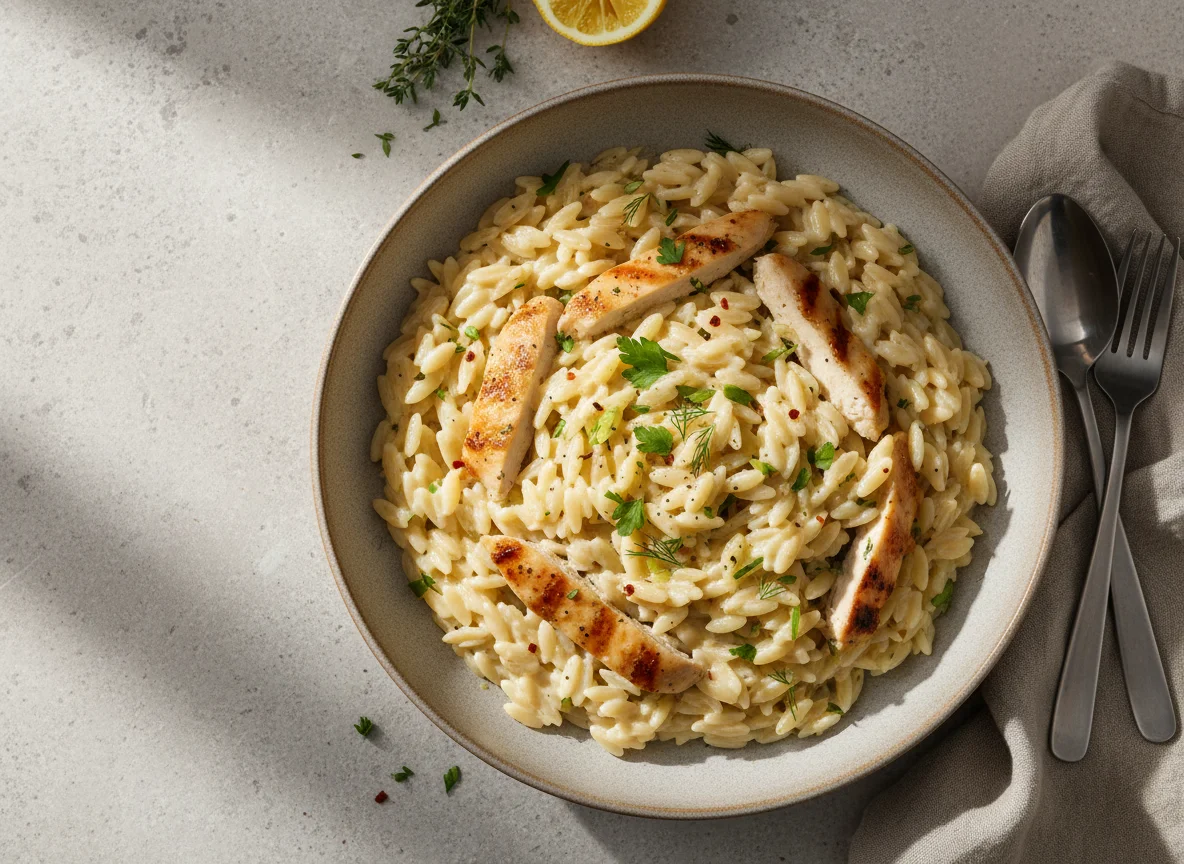 Creamy Chicken Orzo photo