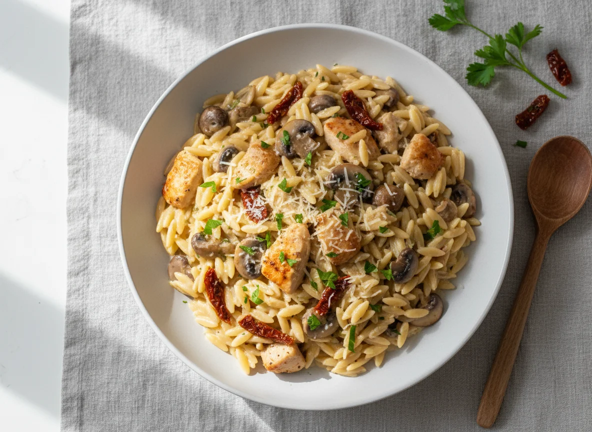 Creamy Chicken Pasta with Sun-Dried Tomatoes photo