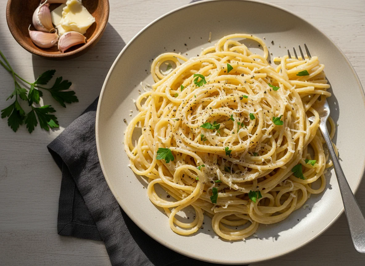 Creamy Garlic Pasta photo