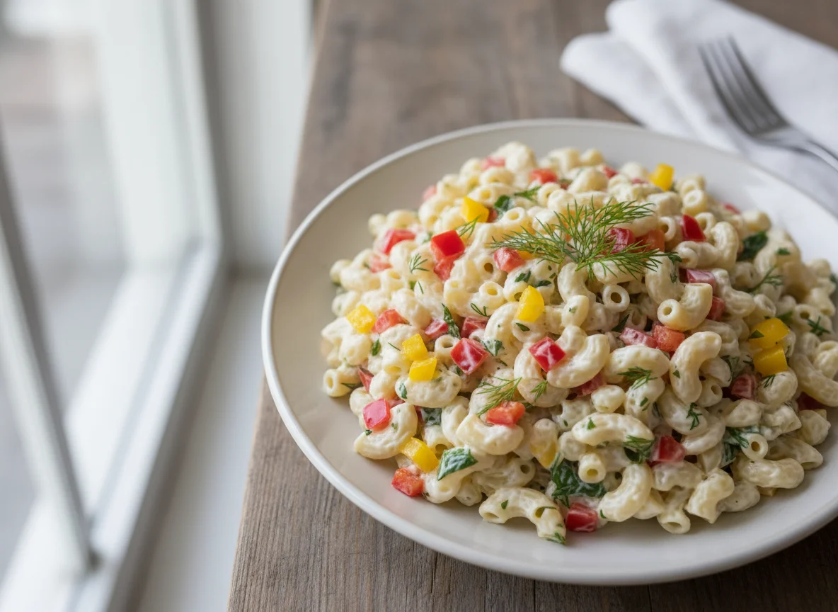 Creamy Macaroni Salad with Vegetables photo