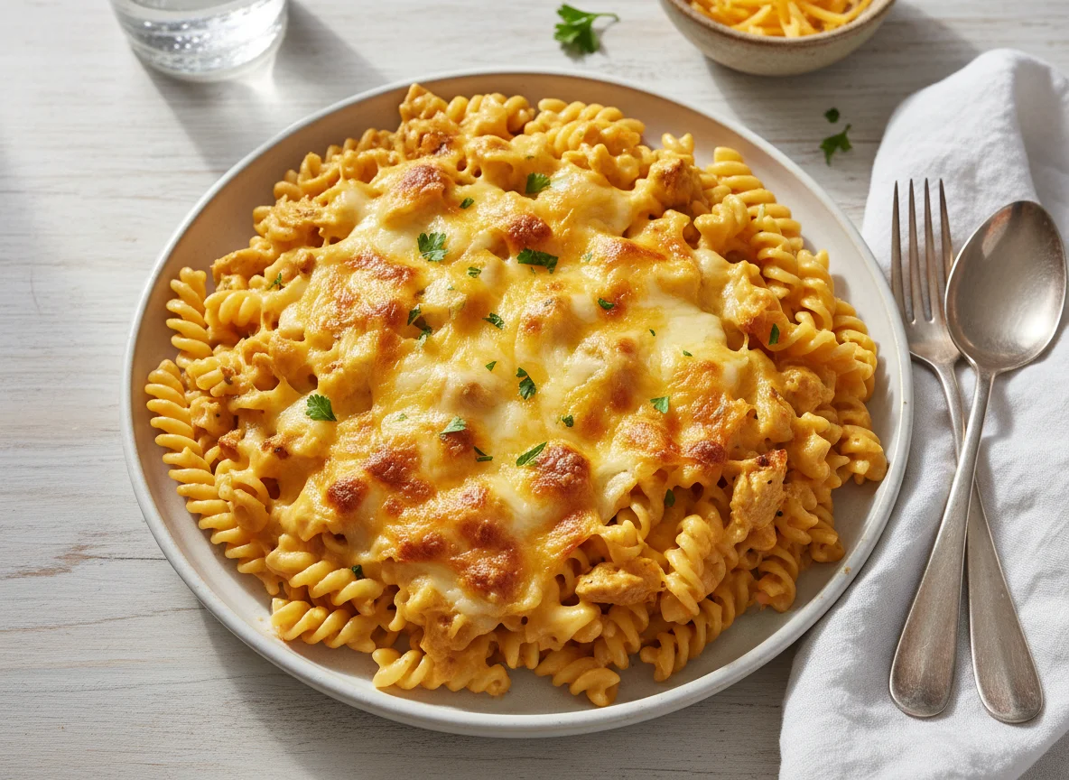 Creamy Macaroni with Chicken and Cheese photo