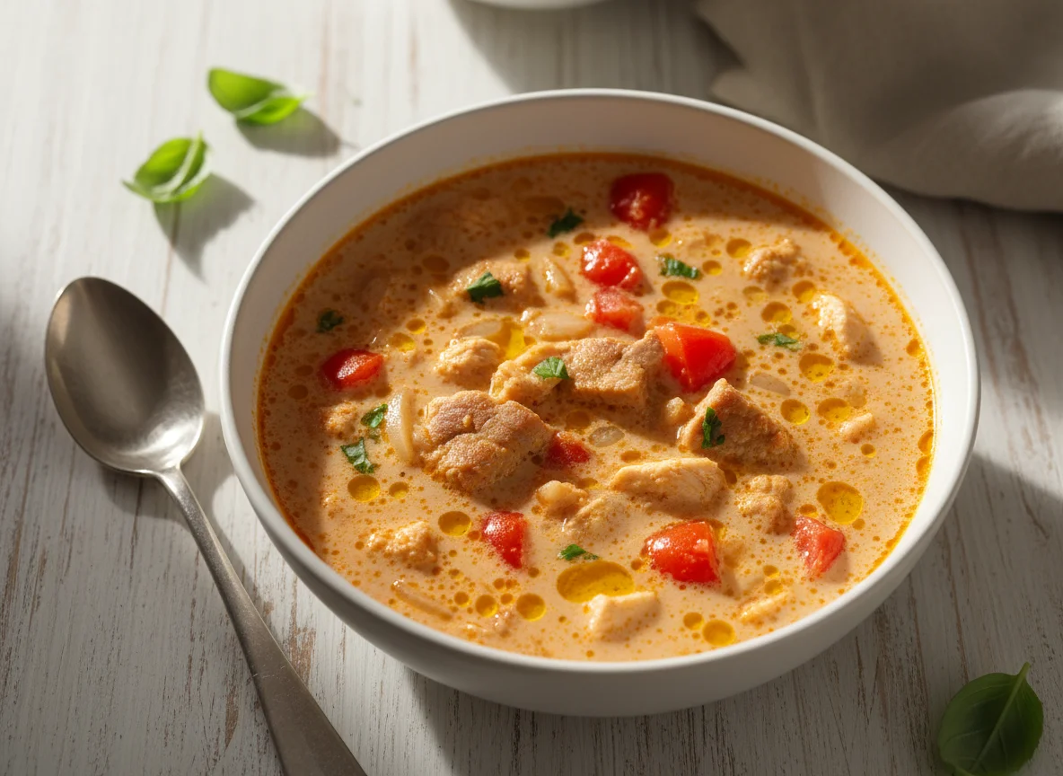 Creamy Meat and Vegetable Soup photo