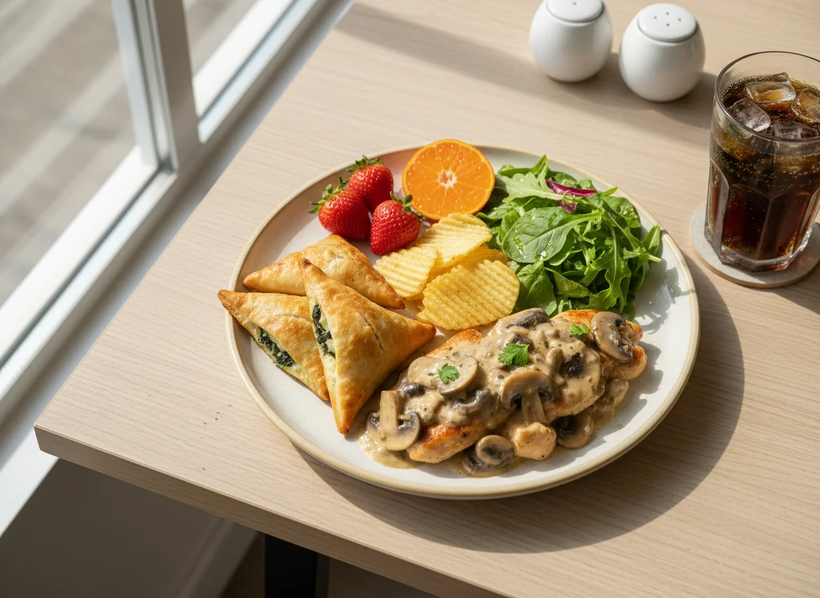 Creamy Mushroom Chicken with Sides photo