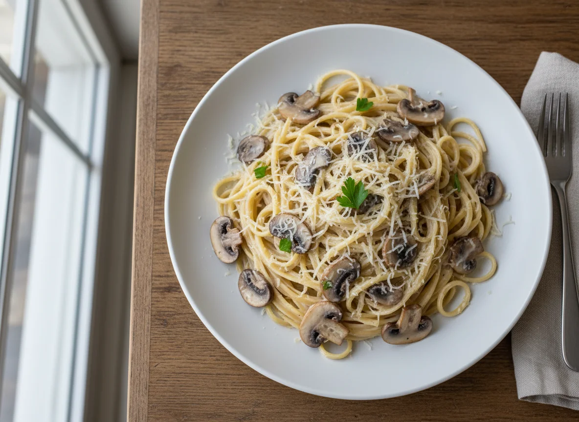 Creamy Mushroom Pasta photo