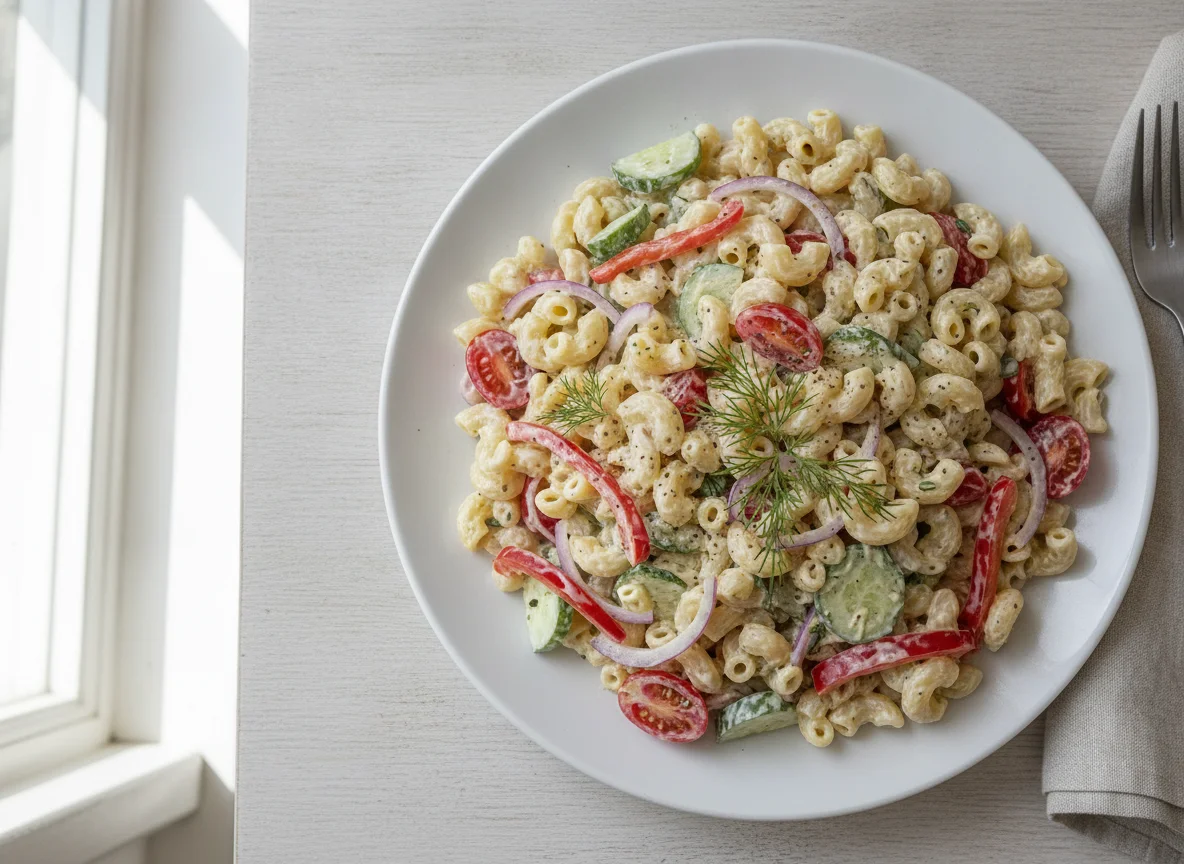 Creamy Pasta Salad with Vegetables photo