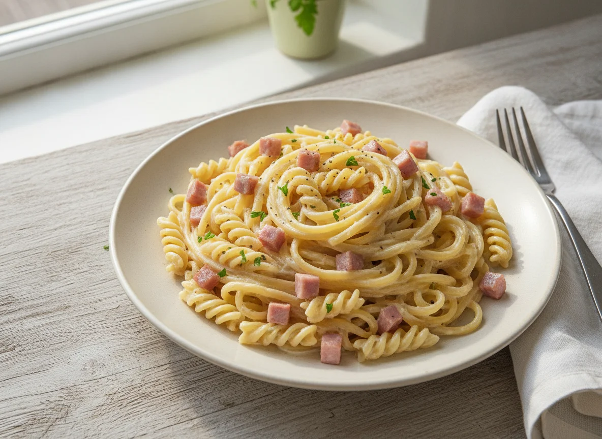 Creamy Pasta with Ham photo