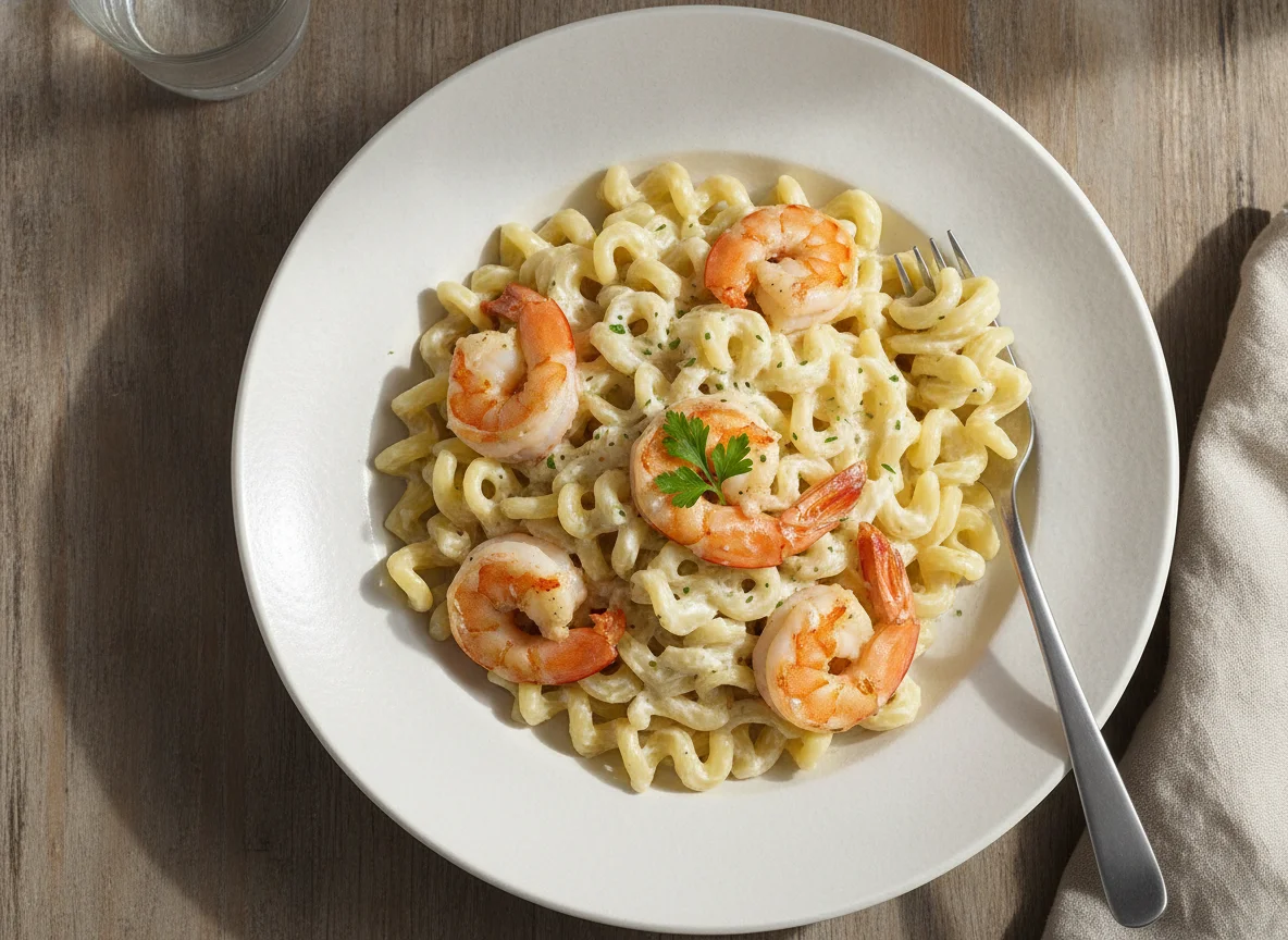 Creamy Pasta with Shrimp photo