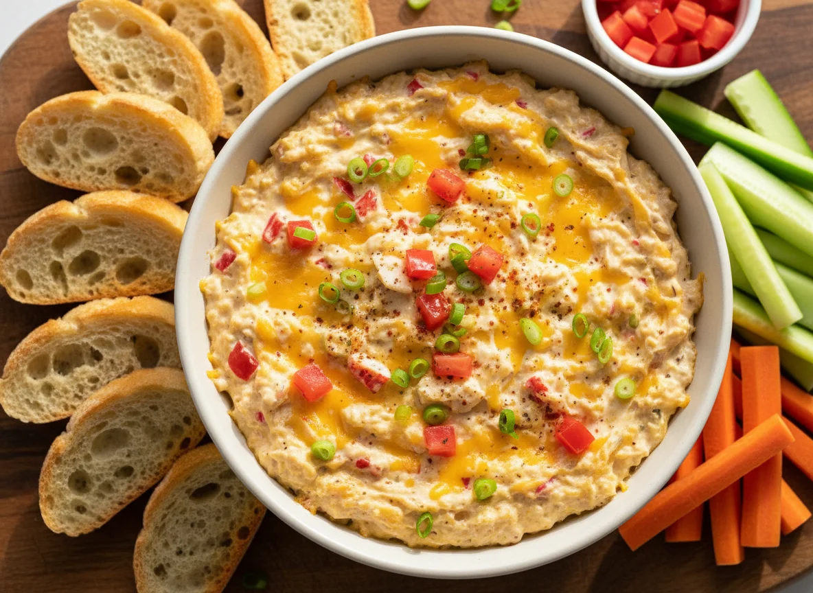 Creamy Seafood Dip with Vegetables photo