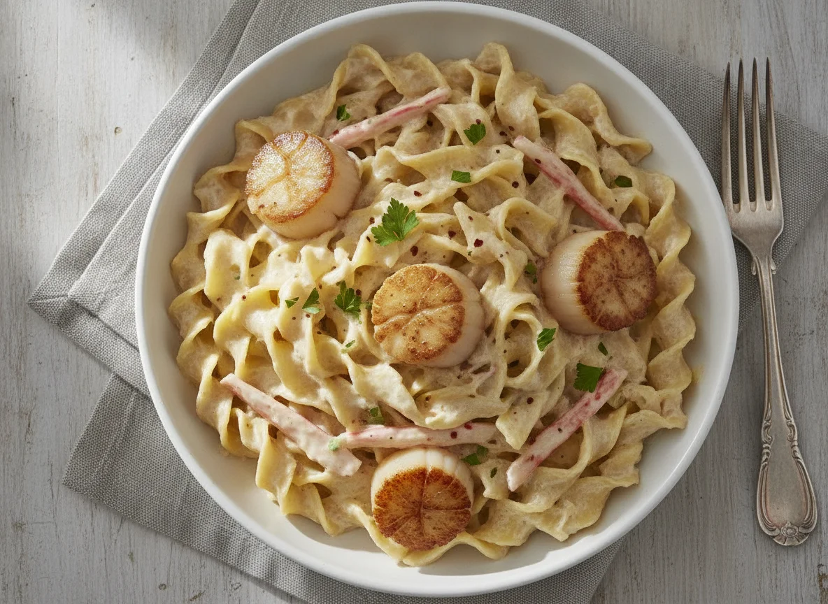 Creamy Seafood Noodles photo