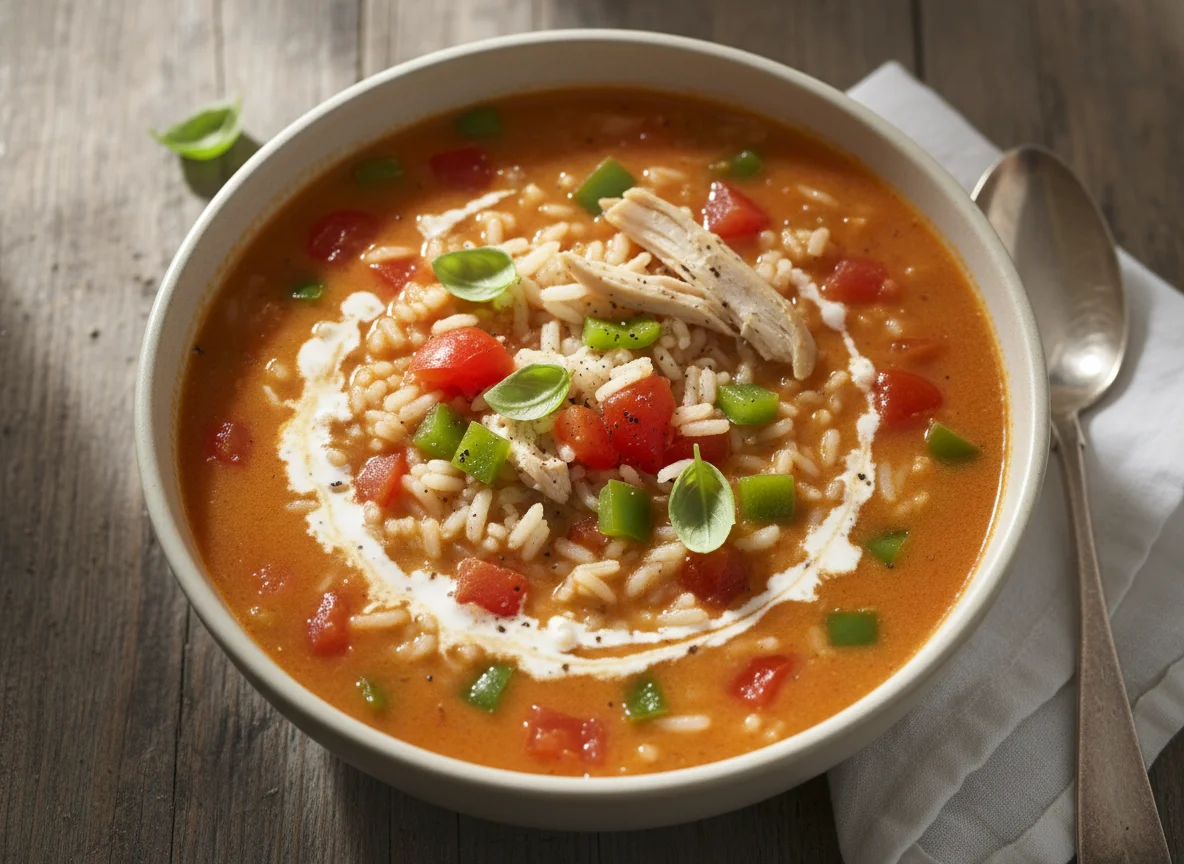 Creamy Tomato and Rice Soup photo