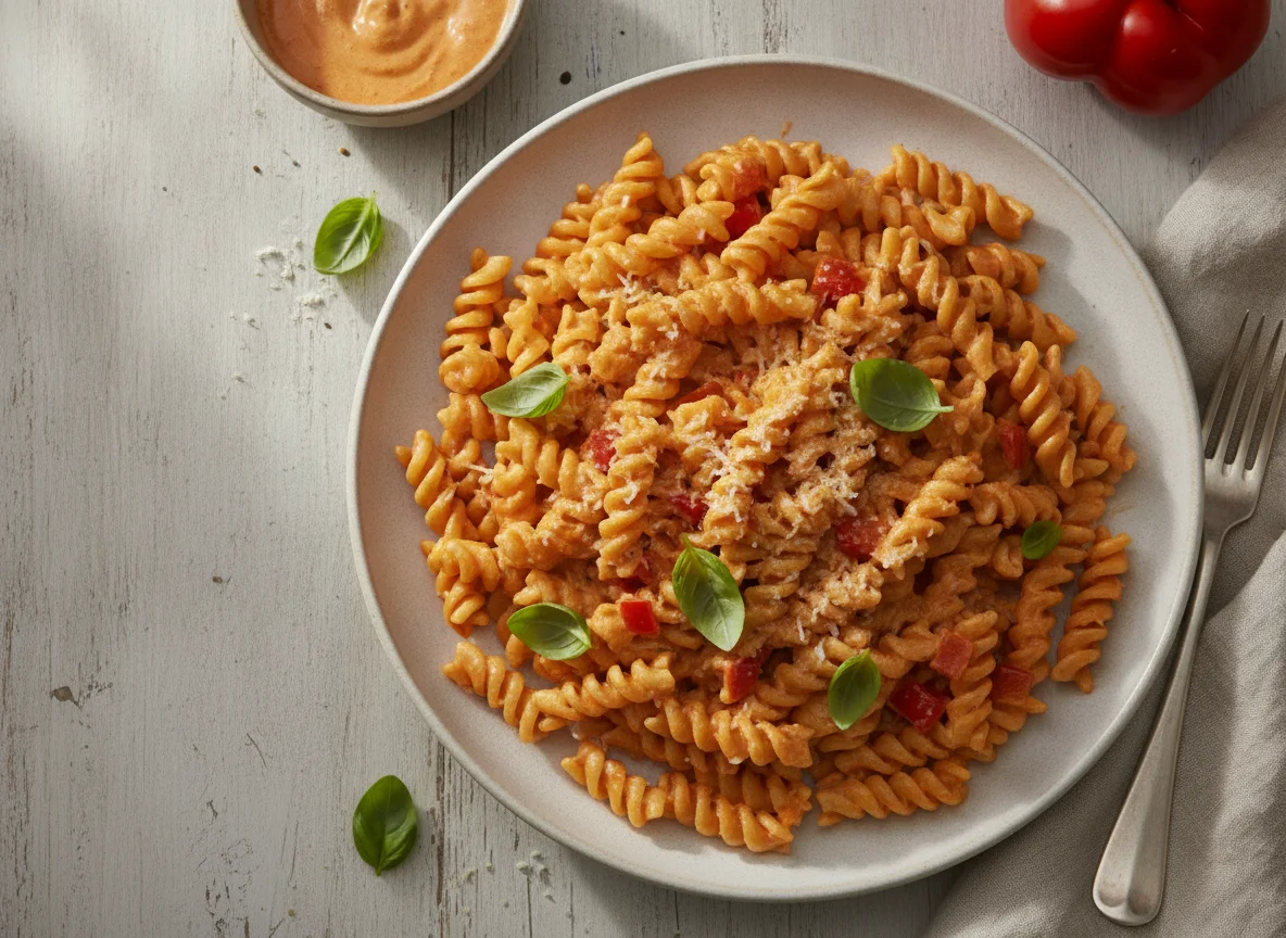 Creamy Tomato Fusilli Pasta photo