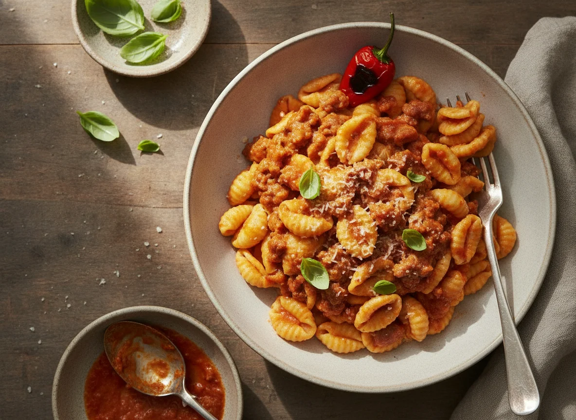 Creamy Tomato Pasta with Sausage photo