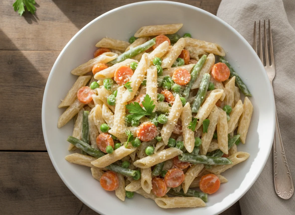 Creamy Vegetable Penne Pasta photo