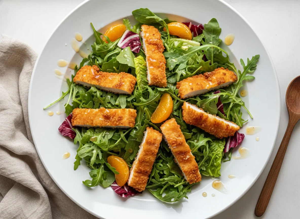 Crispy Chicken Salad with Mandarin Oranges photo