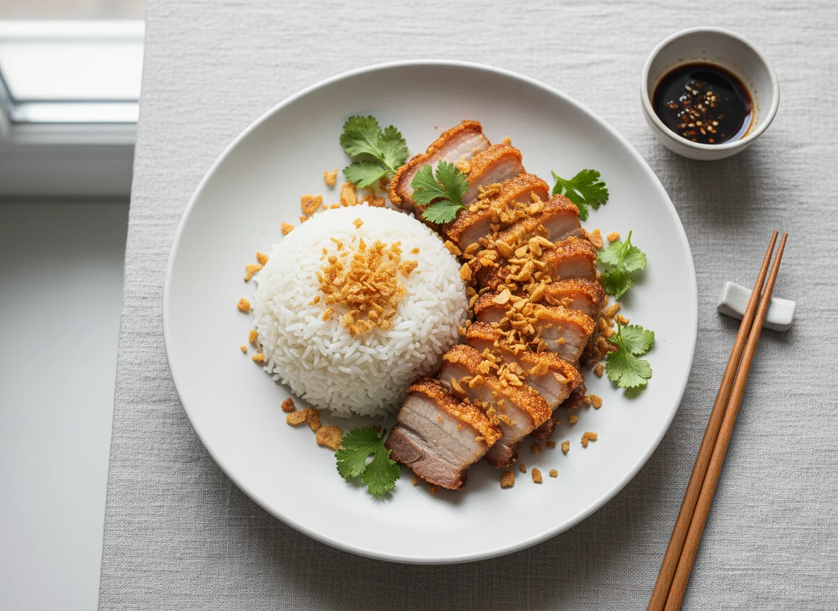 Crispy Pork with Rice photo