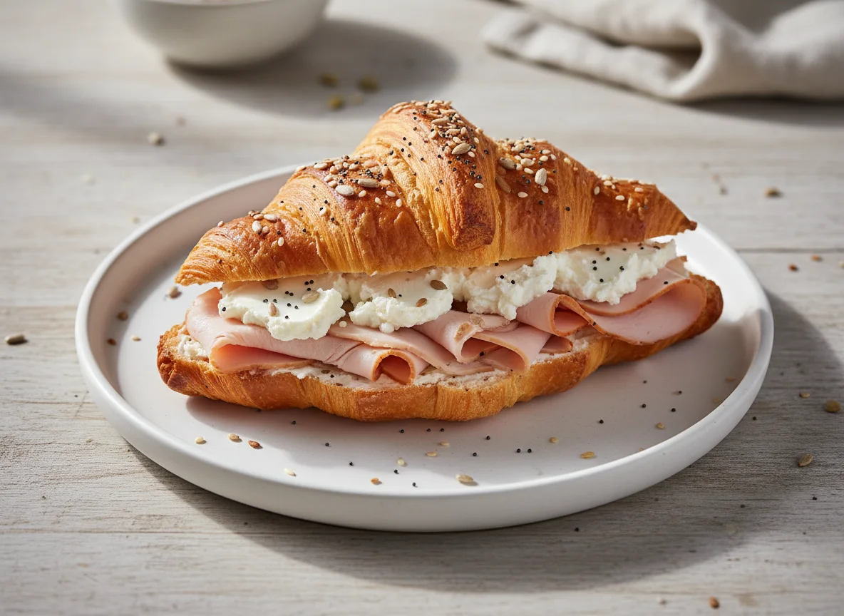 Croissant Special with Smoked Turkey and Philadelphia photo