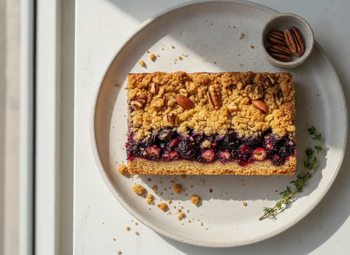 Crumble Bar with Nut Topping photo