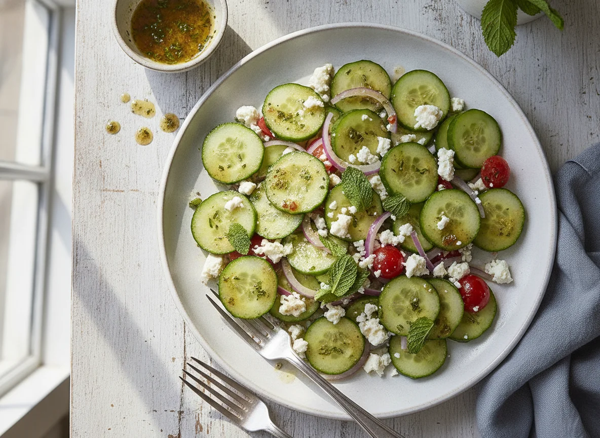Cucumber and Feta Salad photo