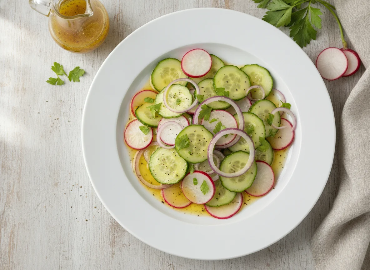 Cucumber and Radish Salad photo