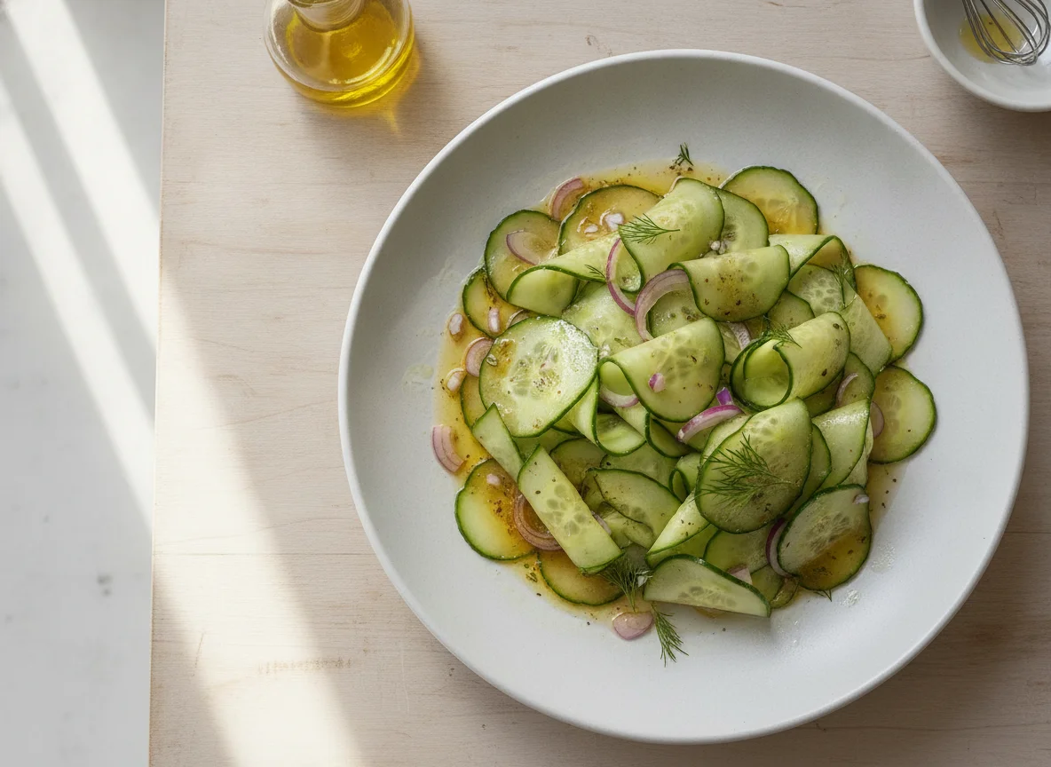 Cucumber Salad with Vinaigrette photo