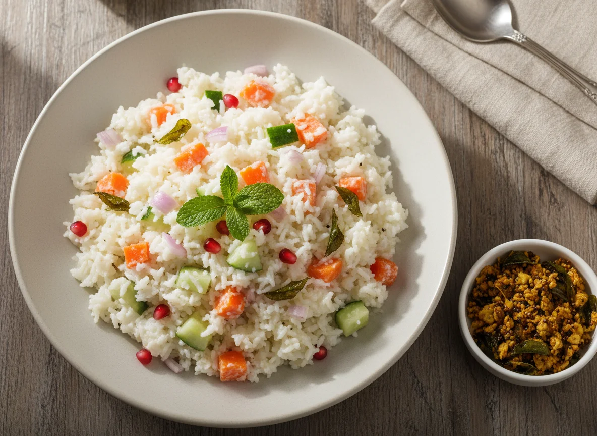 Curd Rice with Vegetables photo