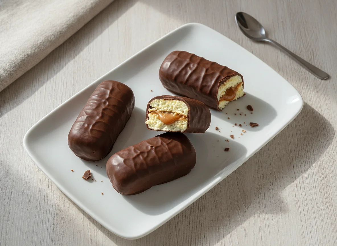 Curd snack with boiled condensed milk in chocolate photo