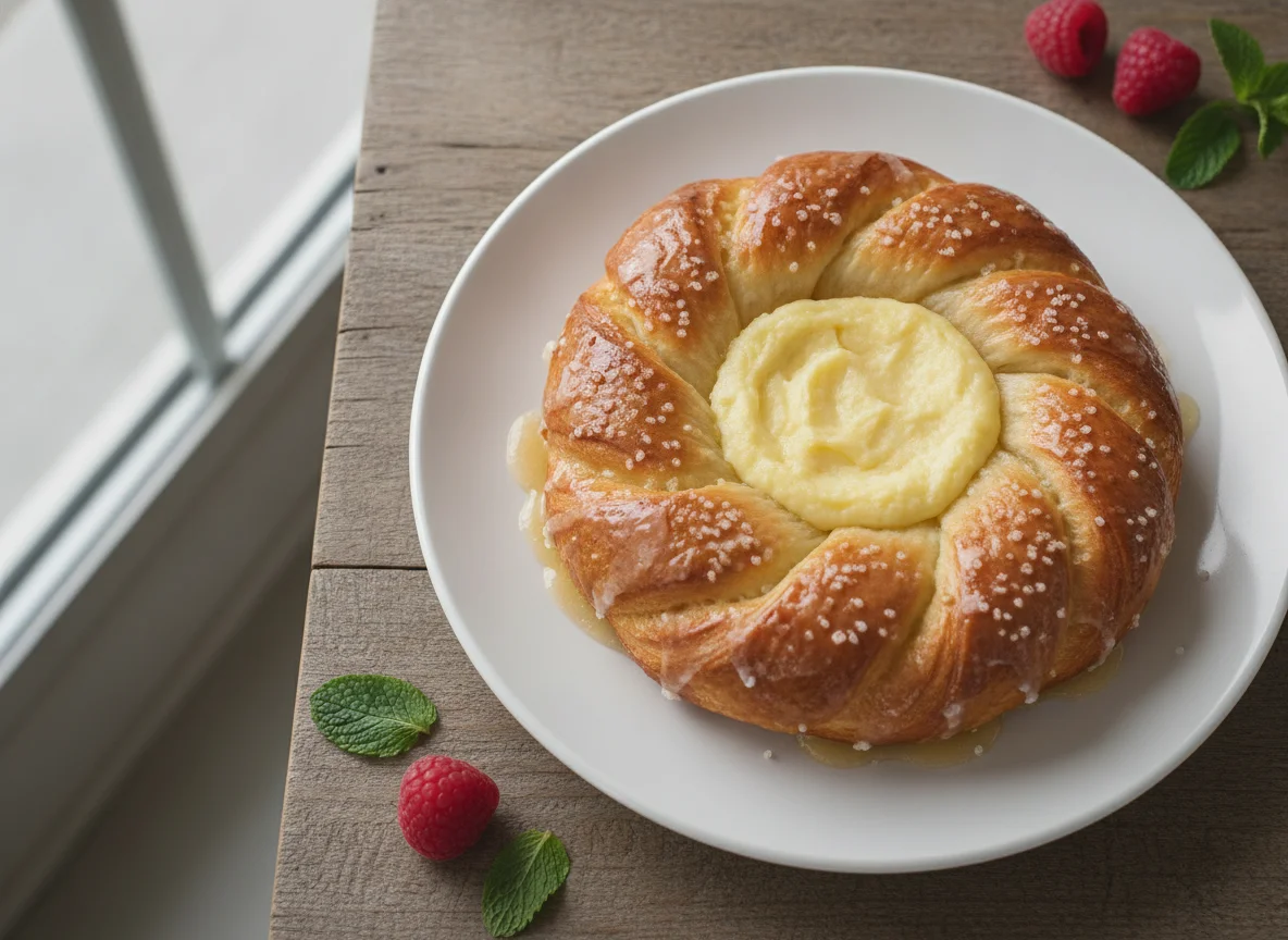 Custard Danish Pastry photo