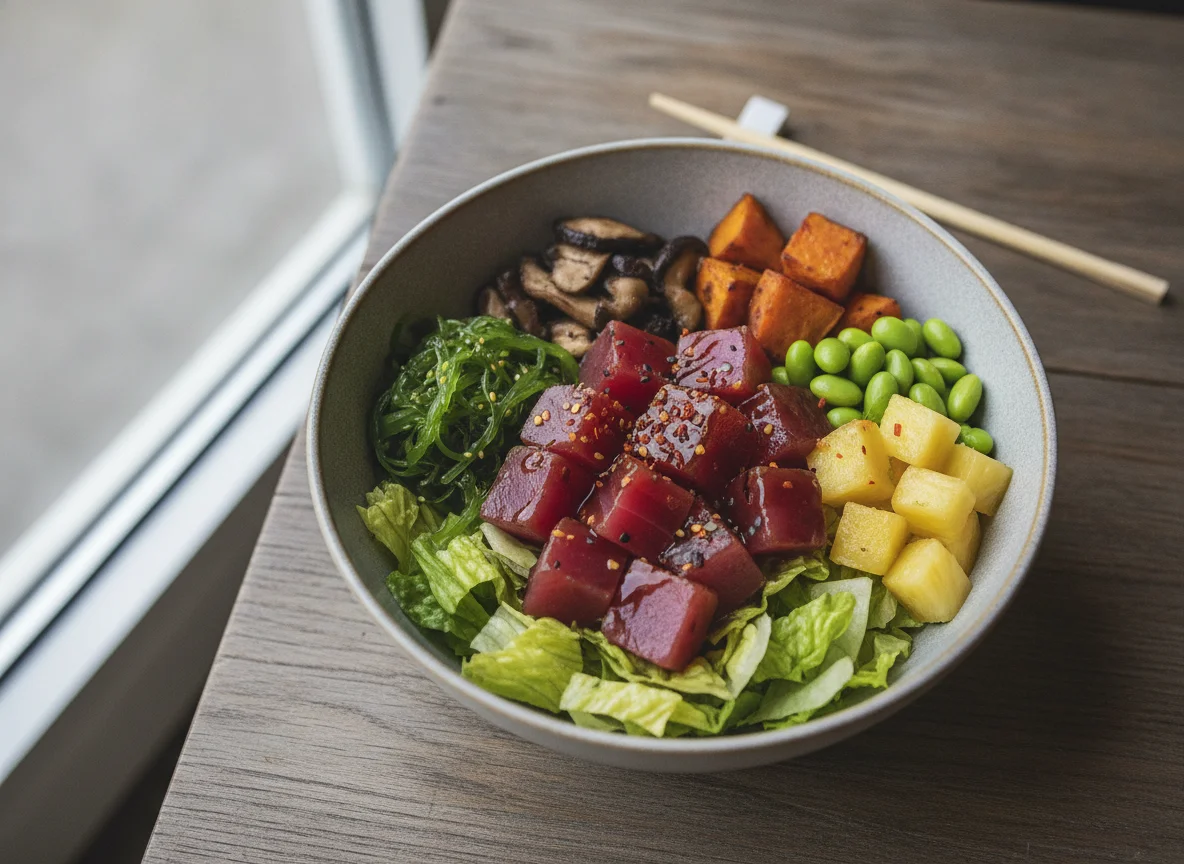 Custom Poke Bowl with Tuna photo