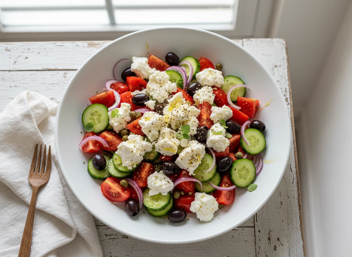 Cypriot Salad with Feta photo