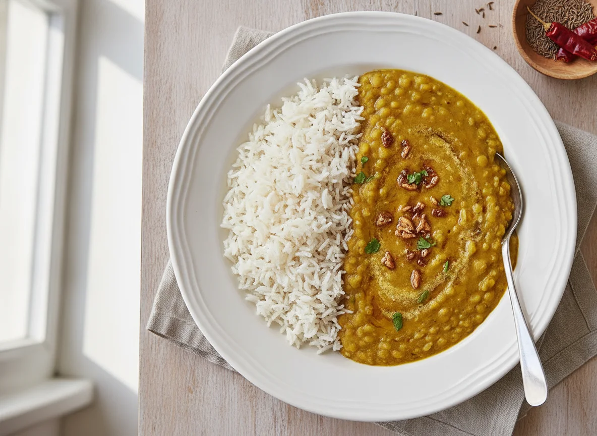 Dal with Basmati Rice photo