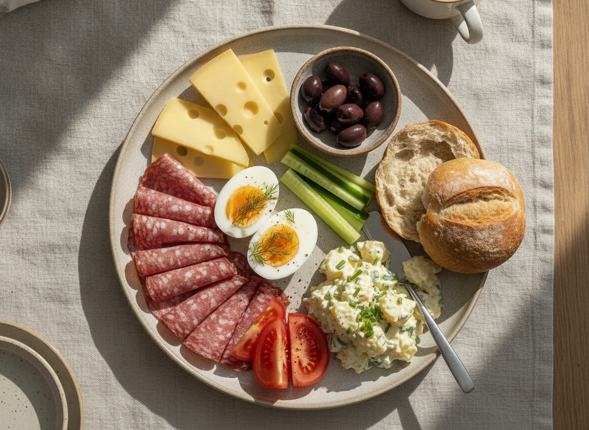 Danish Cold Breakfast Platter photo