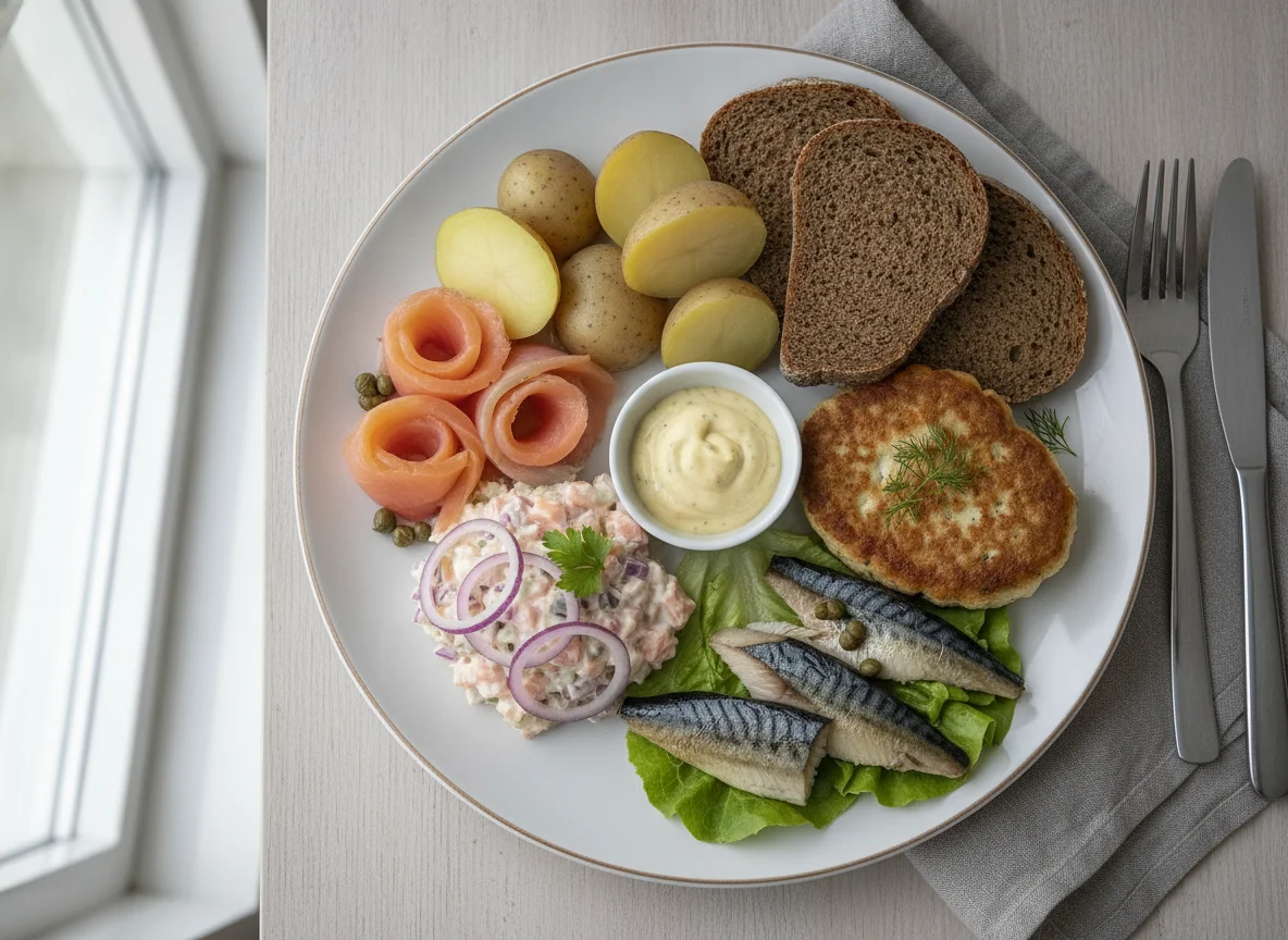Danish Fish and Potato Plate photo